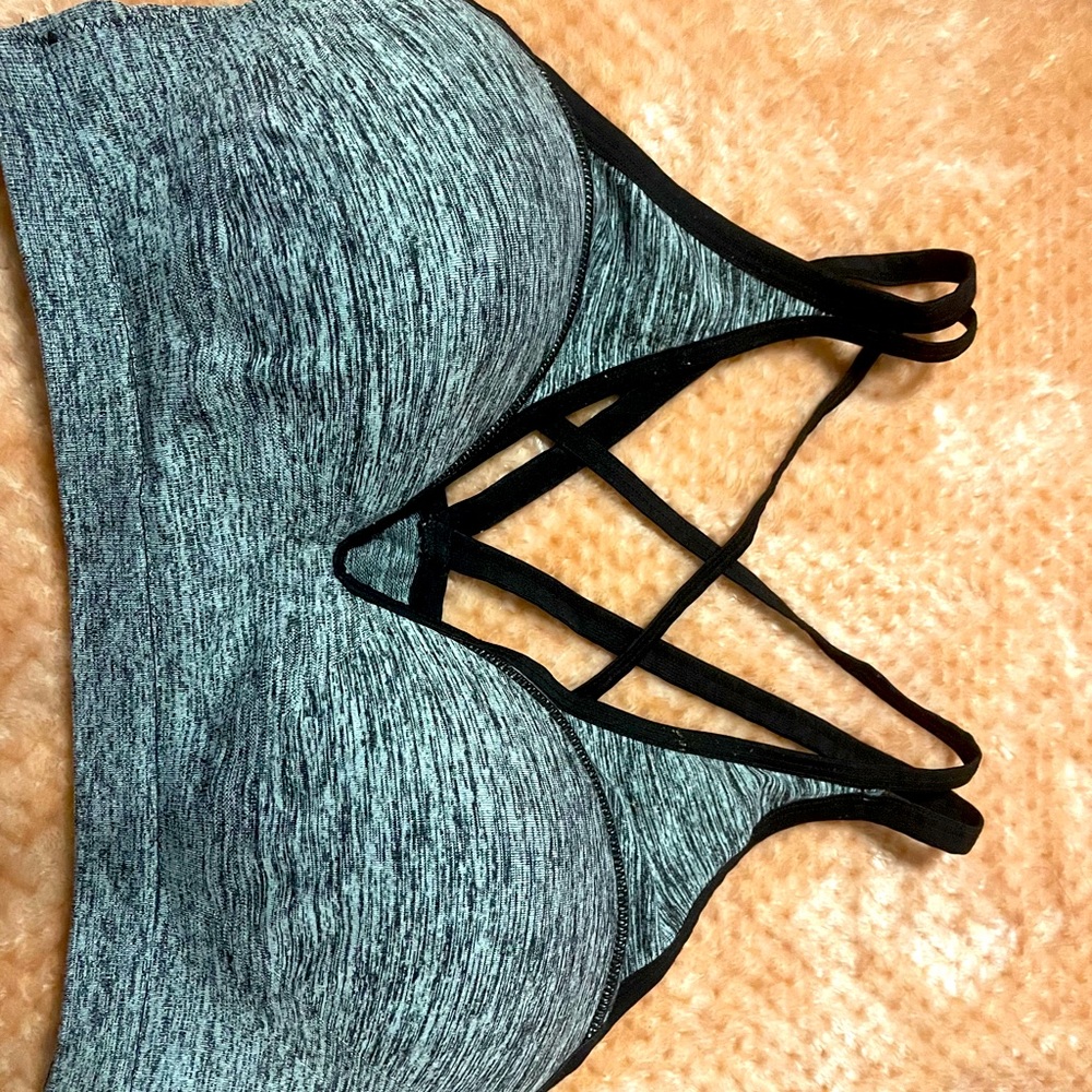 Strappy sports bra